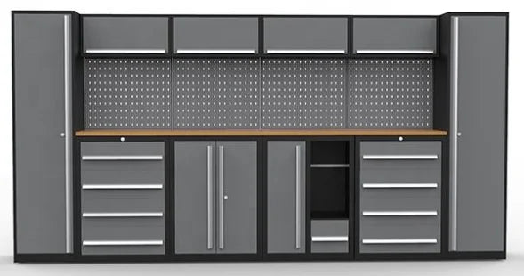 JZD Workstation  Combo Workshop Storage Roller Tool Box Cabinets Tool Box Garage Cabinet and Workbench
