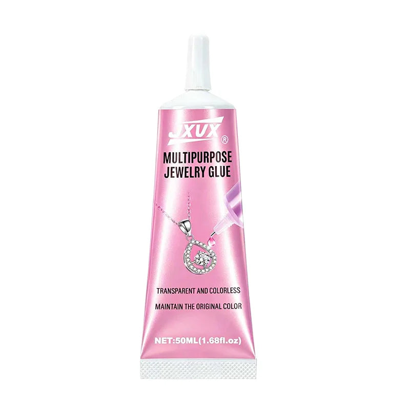 B7000 Jewelry Glue Clear for Rhinestone 50ml/1.68fl.oz Craft Adhesive Glue with Precision Tip B-7000 Multi Function Fabric Glue for Metal Stone Nail Art Jewelry