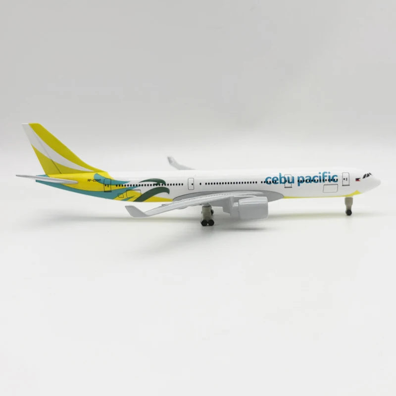 20cm Scale Airplanes Cebu Pacific Airlines A330 Model Planes Metal With Stand & Wheels Souvenir Plane Toy Aviation Enthusiasts G