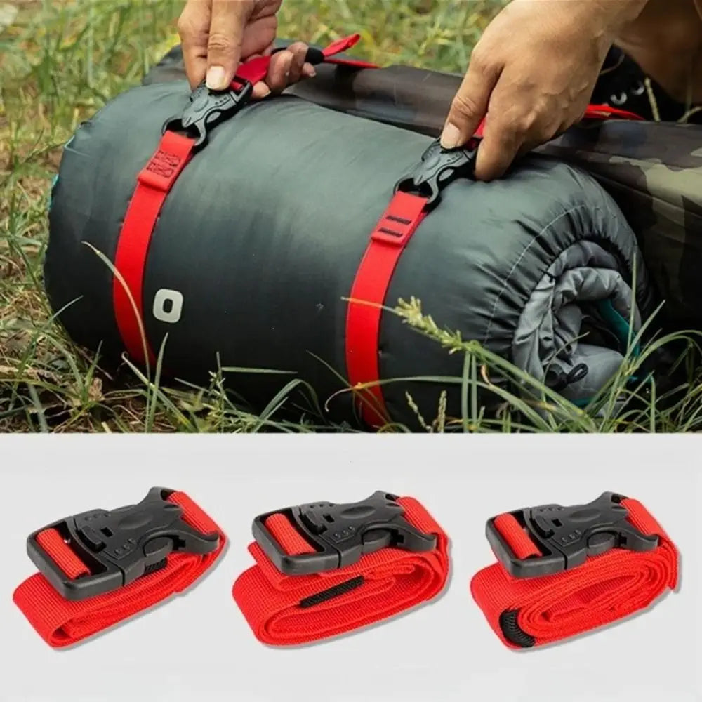 Portable Adjustable Cargo Tie Elastic Universal Luggage Strap Buckle Tie-Down Tie-Down Belt Travel