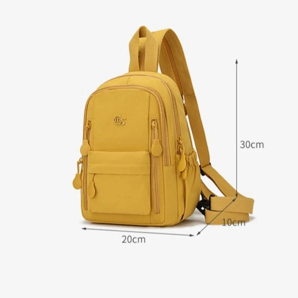 New Dual-use Shoulder Bag All-match Light Weight Small Backpack Multi-pocket Durable Crossbody Bag For Girls Woman