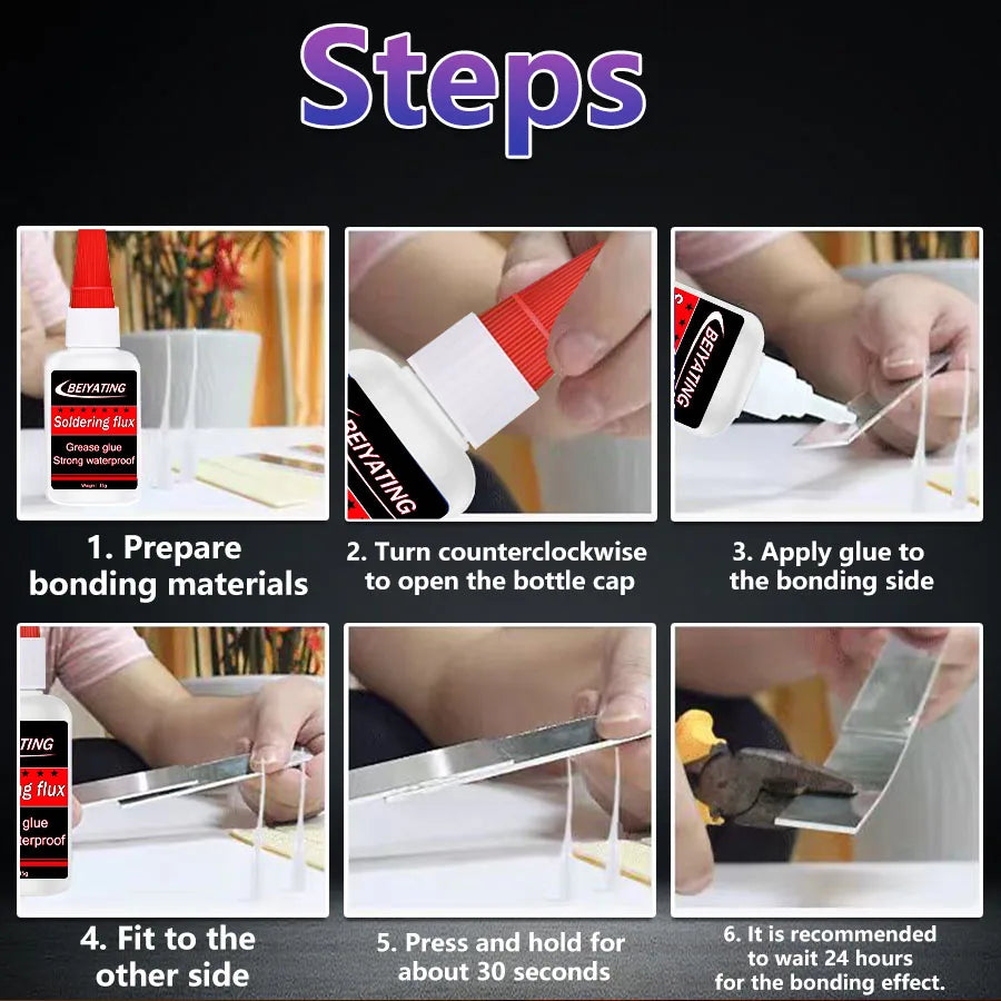 35g 50g Industrial Grade Welding Glue High Strength Quick Dry Adhesive for Metal Rubber Plastic Wood Ceramic