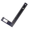 XMSJ 30CM Precision Marking Right Angle Ruler 45/90 Degree Hole Angle Ruler Industrial Scribe Marking Angle Gauge Woodworking