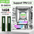 X99 GAMING D4 Motherboard Set Kit With LGA2011-3 Xeon E5 2683 V4 CPU DDR4 16GB REG ECC Memory NVME M.2 TPM 2.0 Interface X99 Set