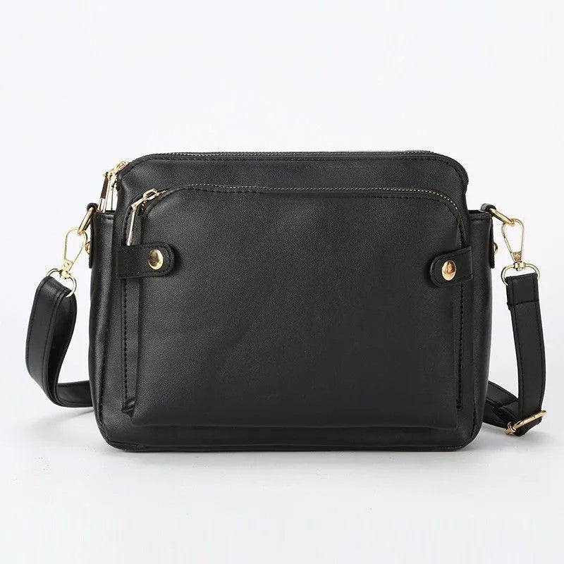 Multilayer Crossbody Messenger Bag Portable Daily Shoulder Mobile Phone Storage Clutch Pouch For Travel Shopping Daily Use