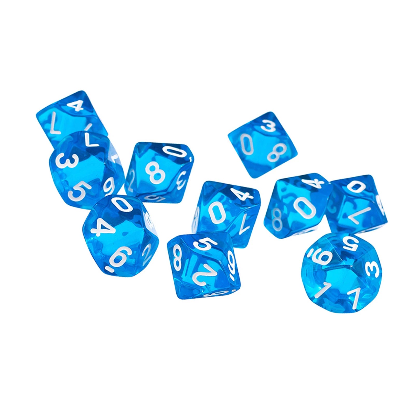 10pcs RPG DND Polyhedral Dice Set D10 D8 – Board Game Multi-sided Dice / 10 dés polyédriques RPG DND D10 D8 – Jeux de société multi-faces