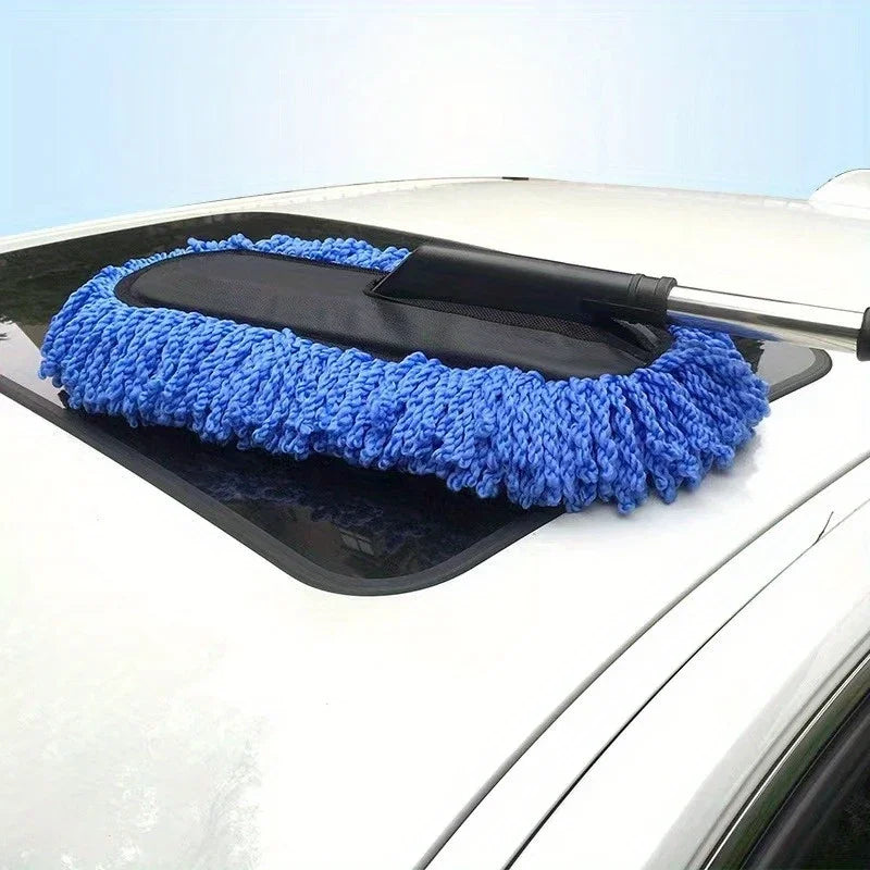 Microfiber Car Wash Brush Mop Kit Duster Washing Car Tools Accessori Mitt Sponge With Long Handle Car Cleaning Supplies Kit