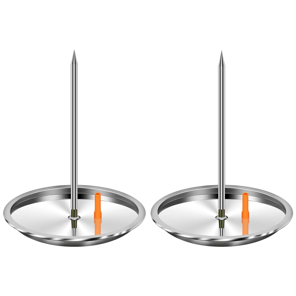 Vertical Skewer for Grill Stainless Steel Pastor Skewer with 2 Removable Vertical Spit Stand Dishwasher Barbecue Grilling Tools