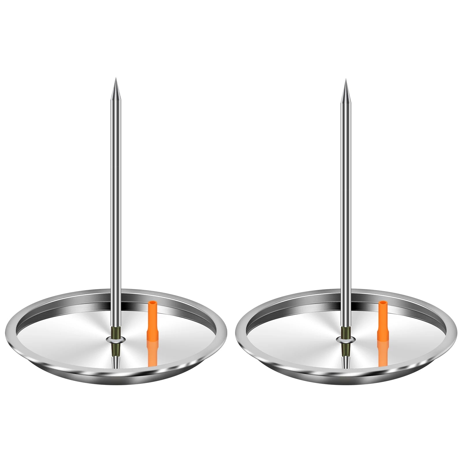 Vertical Skewer for Grill Stainless Steel Pastor Skewer with 2 Removable Vertical Spit Stand Dishwasher Barbecue Grilling Tools