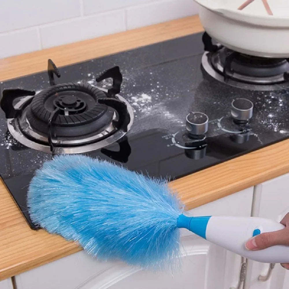 180° Electric Dust Collector/Brush, Electric Dust Feather Duster, Adjustable, Furniture Window Bookshelf Cleaning