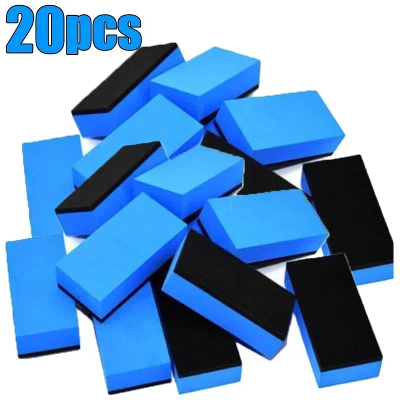 Car Ceramic Coating Sponge Applicator Glass Nano Wax Coat Sponge Wax Polishing Tire Brush Car Cleaning Tool Auto Accessories
