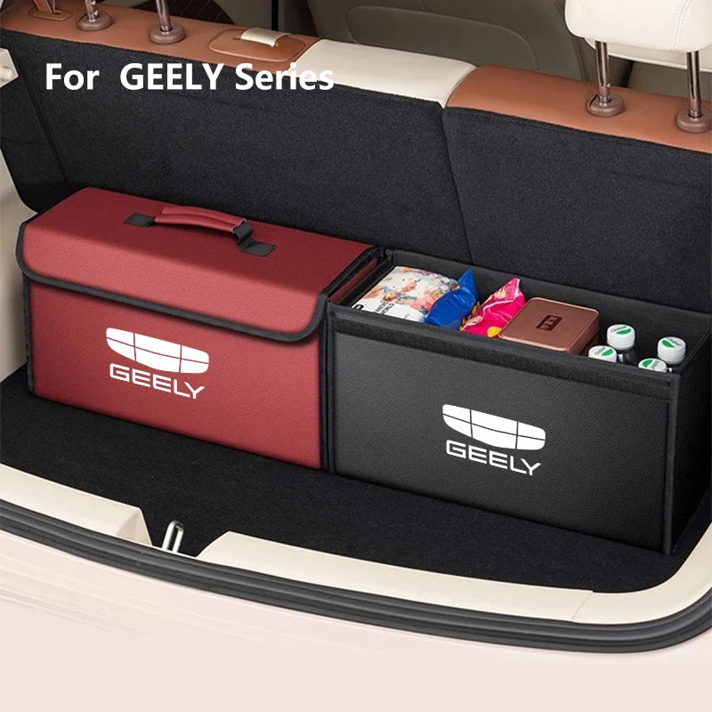 For GEELY coolray Starray emgrand emgrand tugella Car Trunk Storage Box Organizer Foldable Stowing Tidying Bag Car Accessories