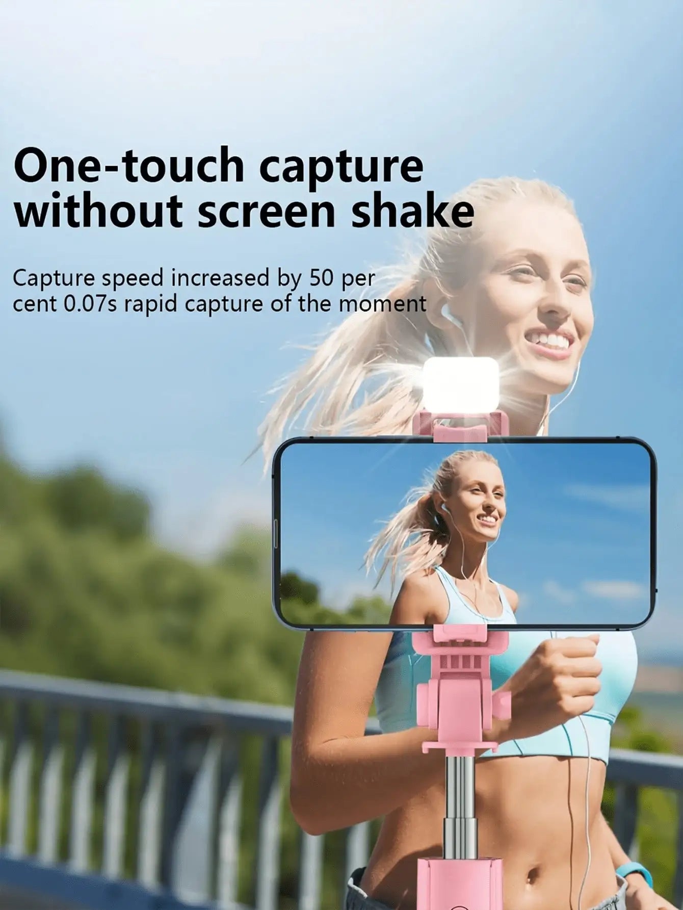67 Inch Selfie Stick With Reinforced , Extendable Selfie SticTripod with Wireless Remote and Tripod Stand, Portable, Lightweight, Compatible with iPhone 15 14 13 12 Pro Xs Max X 8Plus, Smartphone and More