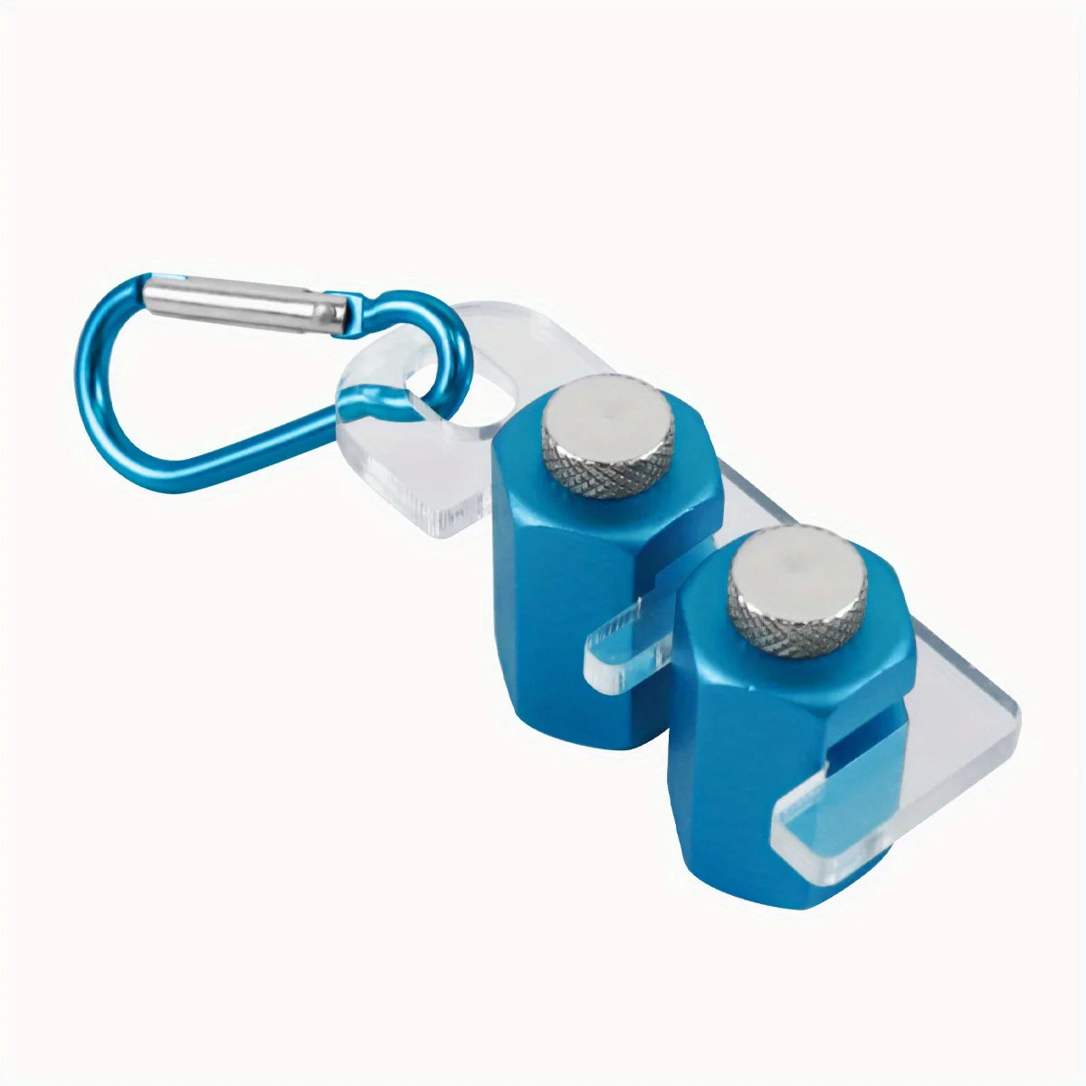 1 Pair Framing Square with Holder Knobs Framing Tool Carabiner Stair Guages for Stair Stringer Layout Tool Rafter Gauge