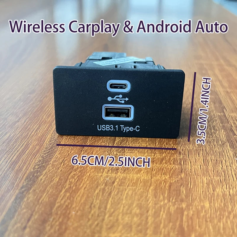 wireless carplay for Ford Edge Focus Raptor F150 Mustang Explorer Mondeo USB HUB Type-C Ice Blue ML3T 14F014-AC ML3T 14F014-AB