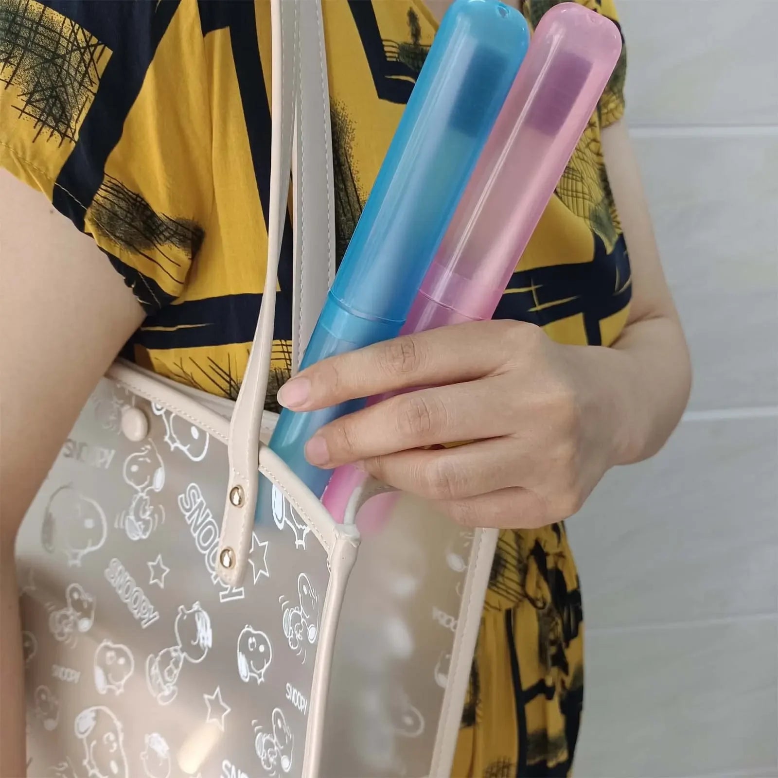 Travel Portable Toothbrush Box, Breathable Toothbrush Storage Box, Frosted Dustproof Toothbrush Protection Box, Toothbrush Cover
