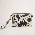 New Leopard Print Envelope Clutch Purse Women's Fashion Wallet with Large Capacity Portable Zipper Coin Pouch for Daily Use