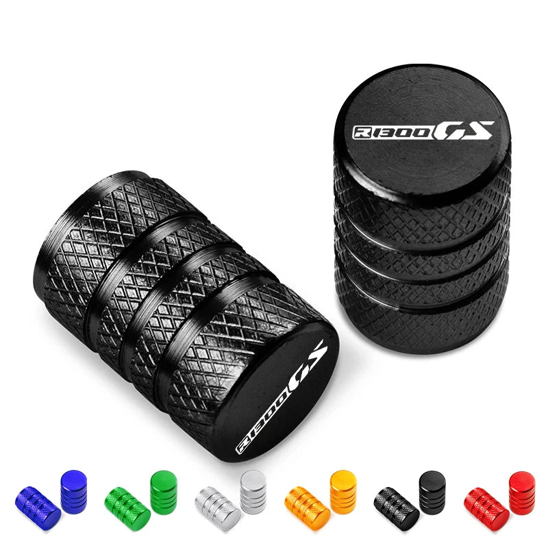 2PCS NEW CNC Tire Valve Air Port Stem Cover Cap Plug  For BMW R1300GS R 1300 GS R 1300 R 1300GS Motorcycle Accessories