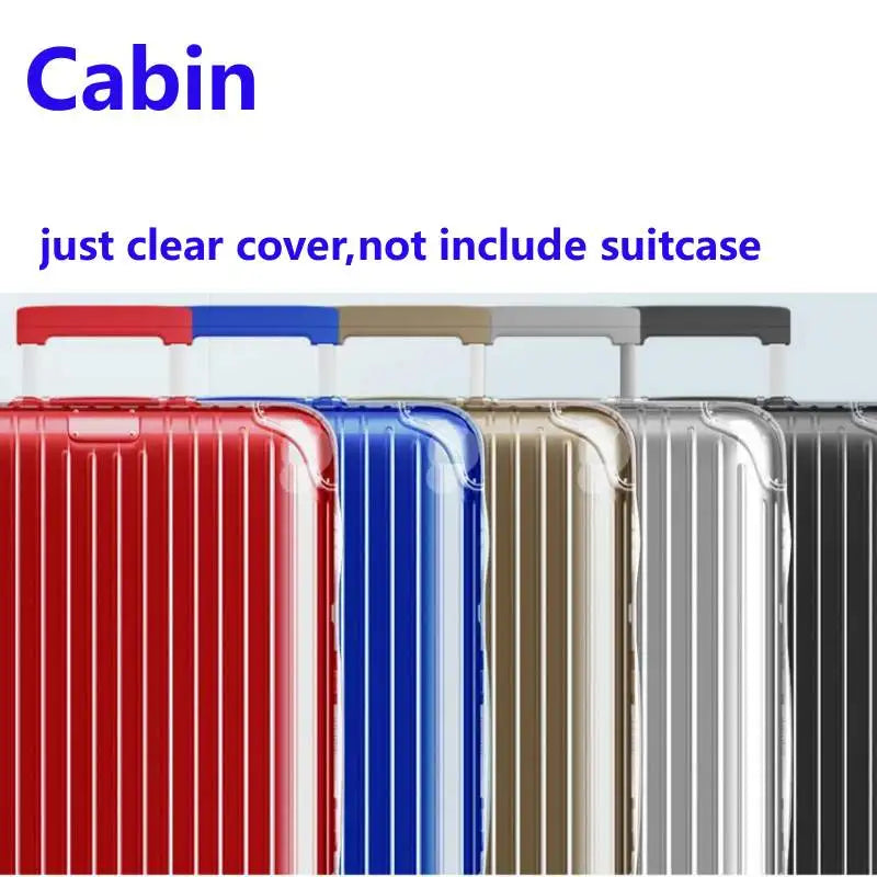 Clear Cover For Rimowa Essential with Zipper High Quality Suitcase Protector Customized Luggage Covers for 20"22"26"28"30"33"