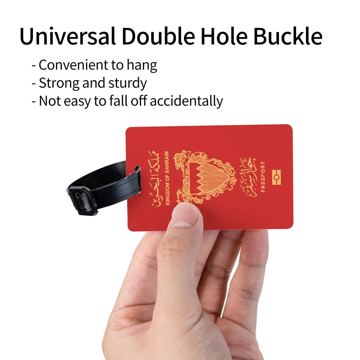 Custom Bahrain Passport Luggage Tag Privacy Protection Baggage Tags Travel Bag Labels Suitcase