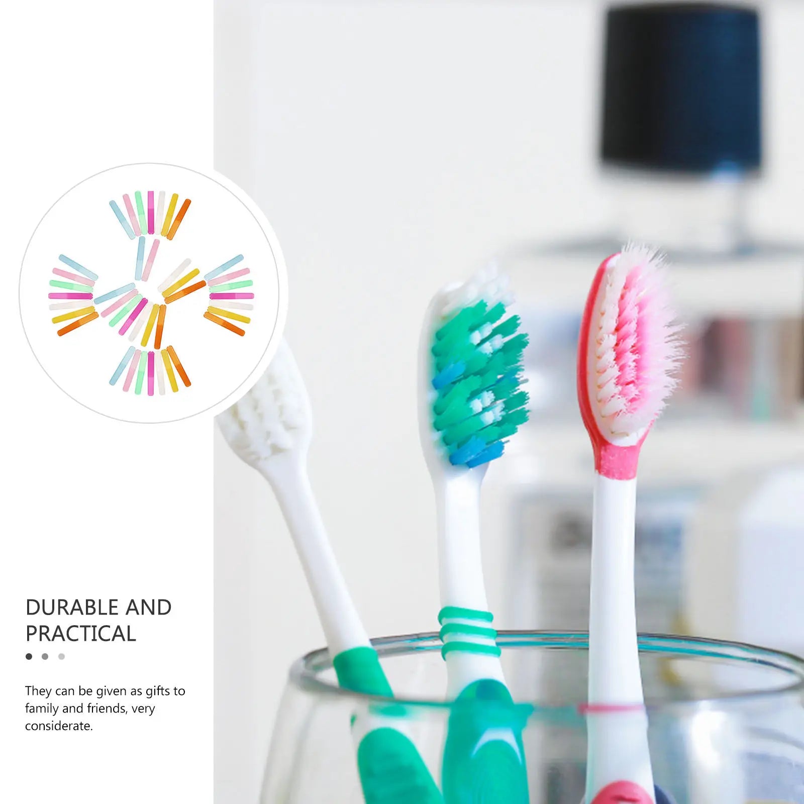 40Pcs Toothbrush Box Set Compact Travel Toothbrush Container Simple Design Easy Open Close Toothpaste Storage Box for Vacation