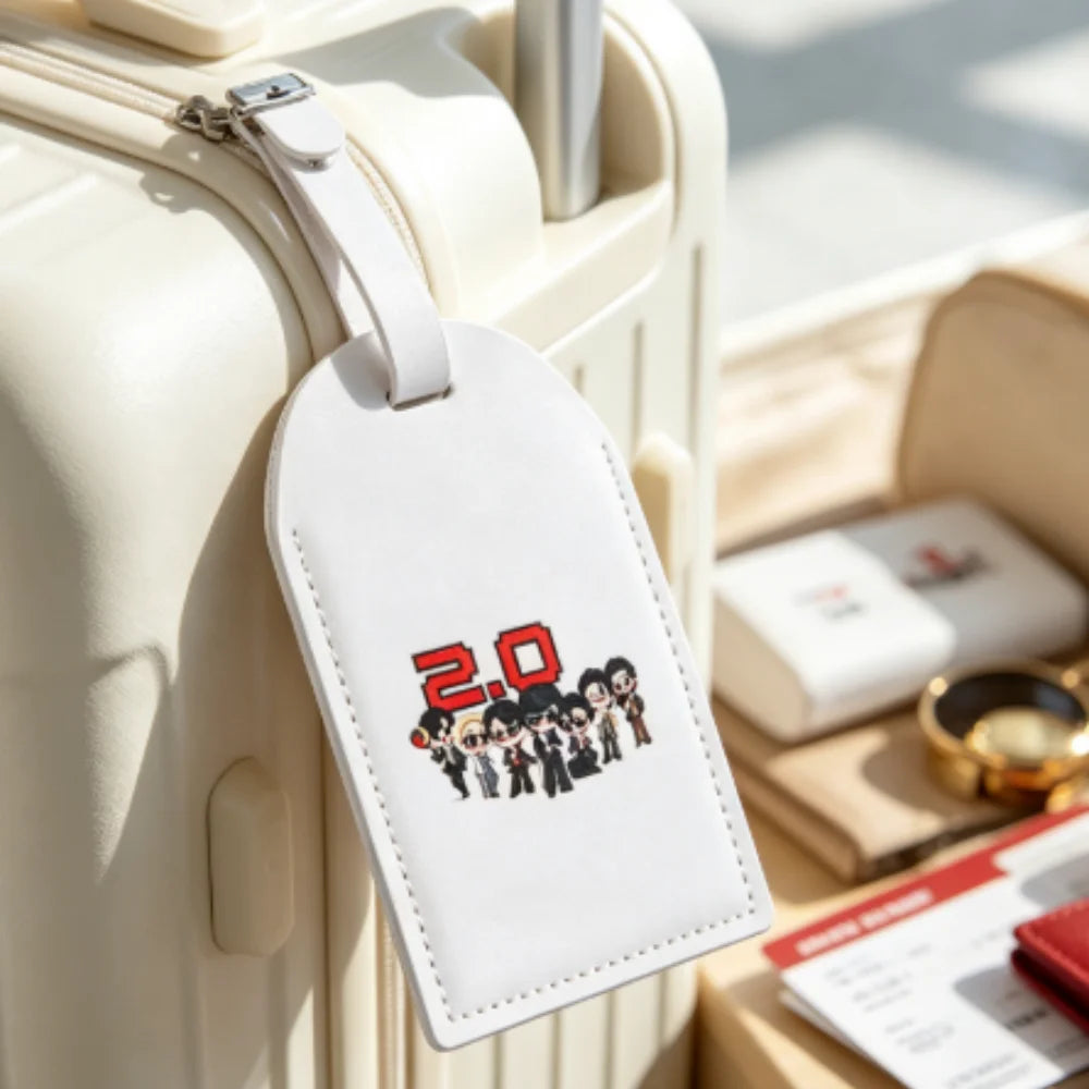 Personalized Customized Arirang 2.0 World Tour 2026 PU Luggage Tag, Sturdy Travel Bag ID Label, Ideal Kpop Fan Gift