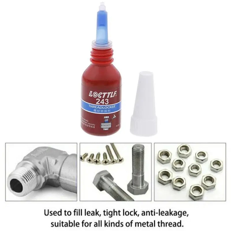 1/3/5pcs 242 Medium Strength Threadlocker Blue Locktite Anaerobic Threadlocker Adhesive Caulk Adhesives Sealer For Hardware