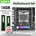 LGA2011-3 Micro ATX X99 Motherboard Kit Set with 2680 V4 CPU + 16GB DDR4 RAM Combo Placa Mae Office Assembly Kit Xeon USB 3.0 X9