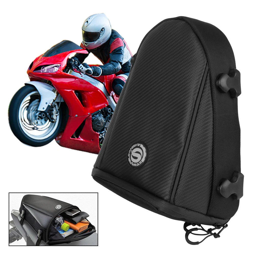 Motorcycle Saddlebag Tail Bags Storage Shoulder Bag Waterproof With Strap Set Rear Seat Backpack Large Capacity Moto Accessories