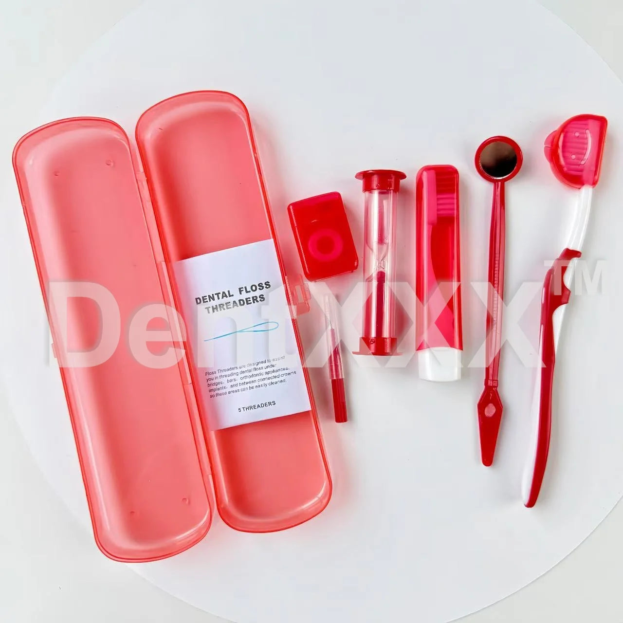 7Pcs Travel Oral Hygiene Care Set Portable Cleaning Kit R for Travel Business Trip