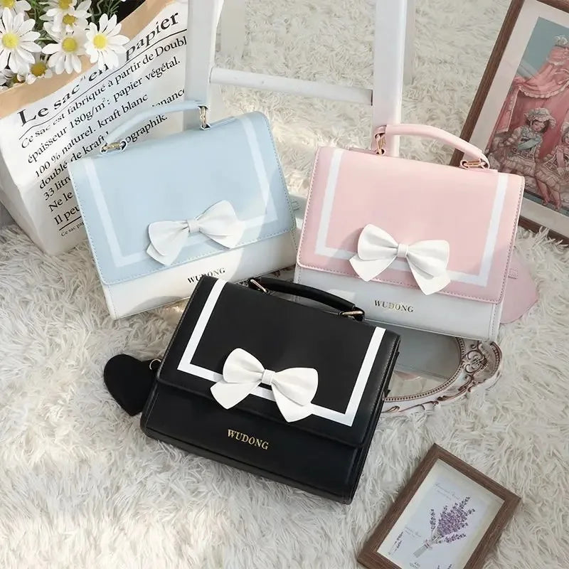 Y2K Premium Version Sweet Ita Bag Lolita Girl Transparent Bag Fashion Preppy Style Shoulder Crossbody Bag Kawaii Display Handbag