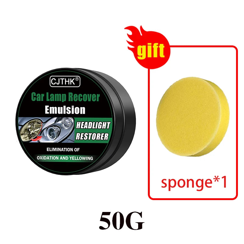 Car Headlight Restoration Polishing Kits Headlamp Scratch Remover Repair Cleaning Paste Remove Oxidation Headlight Polish Liquid