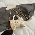 Super Mini Crossbody Bag With Short Handle Clutch Bag Fashion Handbag Silver Bag Lady Girls Trend Coin Purse Trend Lipstick Bag