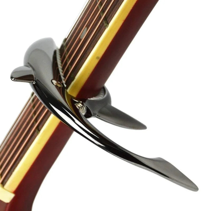 1PC Shark Guitar Capo Zinc Universal Quick Change Clamp for Acoustic Musical Instrument Accessories