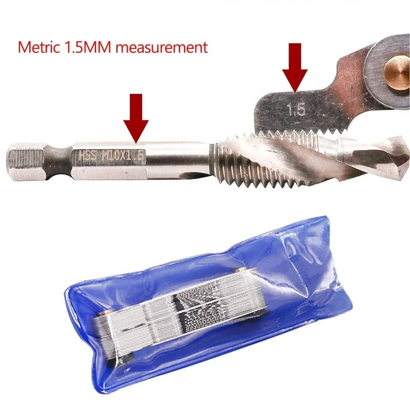 55/60 Degree Metric Inch Thread Plug Gauge Gear Tooth Screw Pitch Gauges Measuring Center Metrisch Thread Measurement Tools