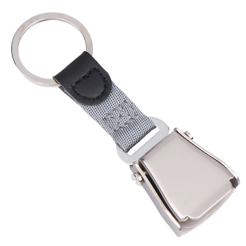 1PC Mini Safety Seatbelt Plane Buckle Keychain Strap Key Chain For Flight Keyes Airplane Airline Small Aviation Gifts Seat Belt