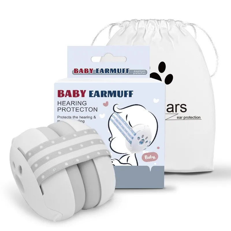 LazyChild Infant Noise Isolating Earmuffs 0-3 Years Noise Reduction Headphones Adjustable Headband For Baby Sleep Plane