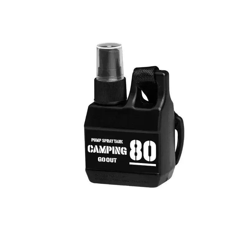 Outdoor Portable Spray Bottle Pump with Buckle for Camping Travel - Refillable Cosmetic Alcohol Perfume Dispenser Container