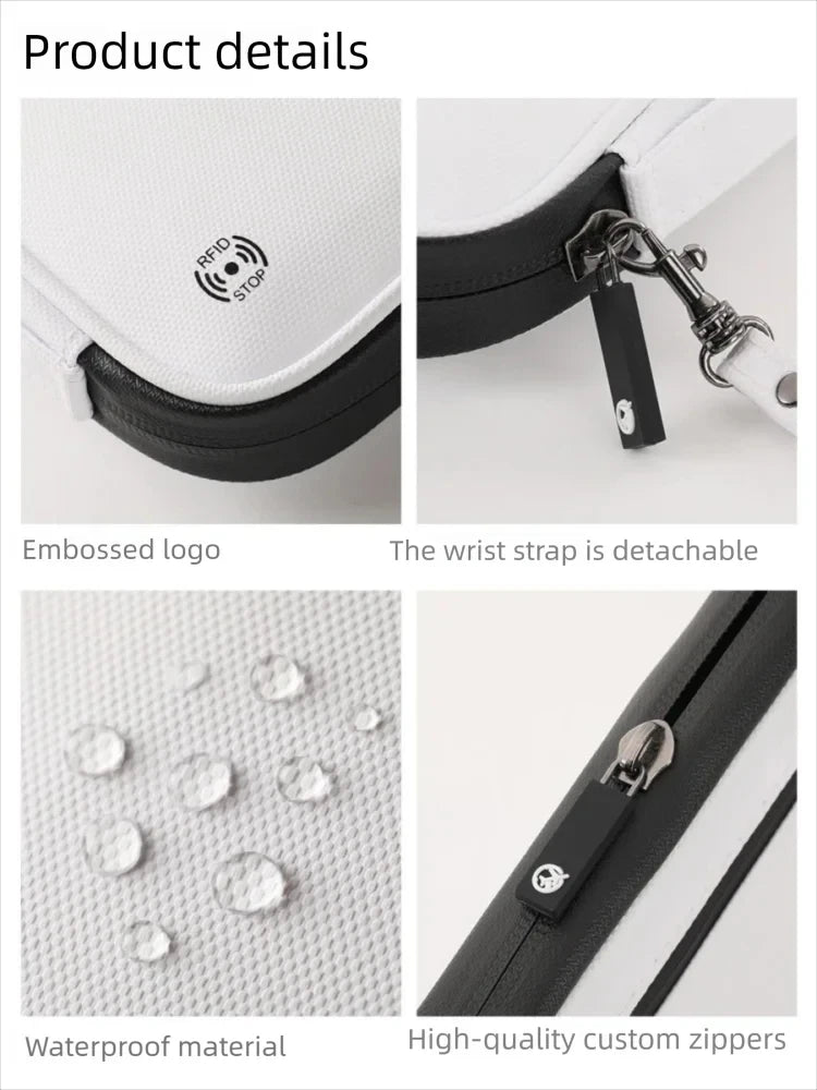 RFID Travel Passport Holder Waterproof Document Organizer Wallet Large Capacity Ticket Card Bag for Men Women Family Trip