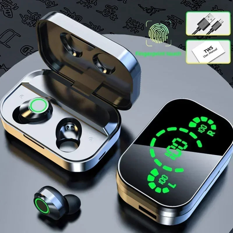 TWS Wireless Bluetooth Headset with Mic Earbuds Charger Box LED Fone Bluetooth Earphones Wireless Headphones for smartphones