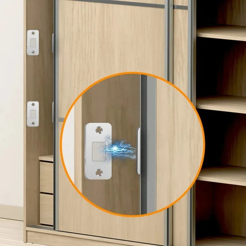 20/1Set Invisible Magnets Cabinet Catches Strong Magnetic Door Stopper Patch Adhesive Furniture Drawer Window Door Closer Latch