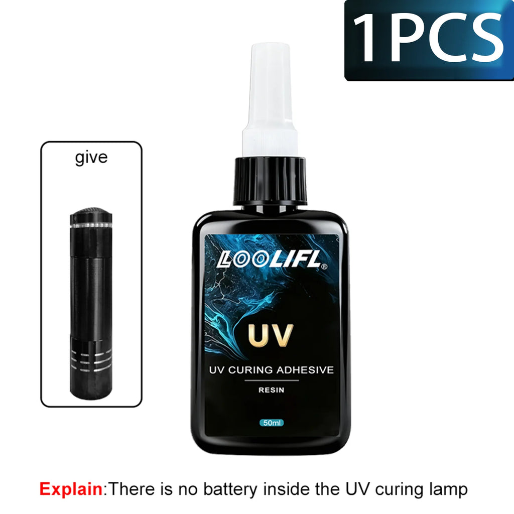 UV Resin Clear Hard Upgraded Crystal Clear Epoxy Resin Up Premixed UV Curing Adhesive Cure for Craft DIY Glass Jewelry Making