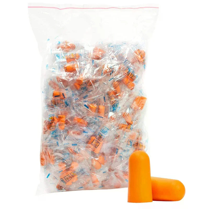 10Pairs Soft Orange Foam Ear Plugs Tapered Travel Sleep Noise Prevention Earplugs Noise Reduction Insulation Ear Protection