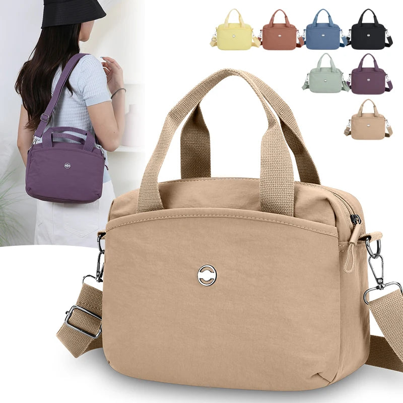 Women Soft Crossbody Shoulder Bag Portable Adjustable Wide Strap Lightweight Casual Daily Shopping Travel Outdoor Handbag Purse