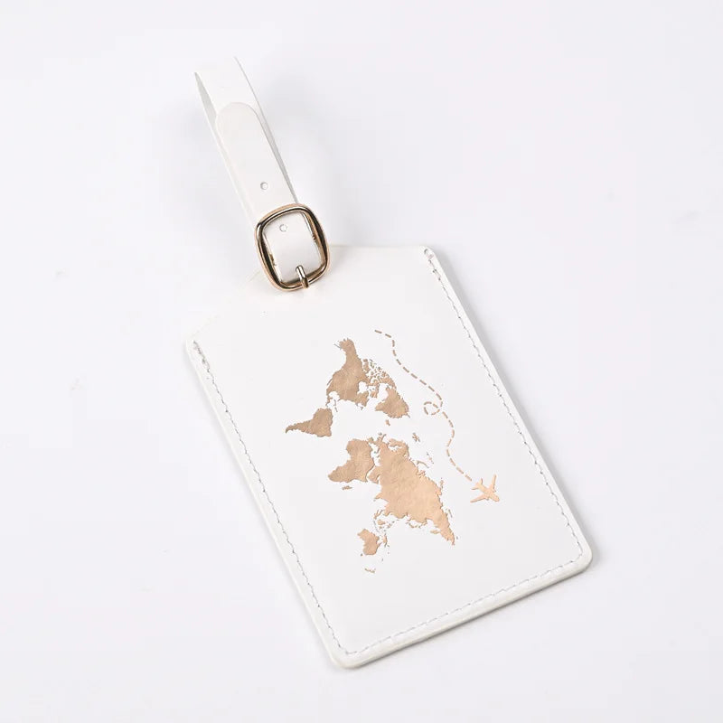 Luggage Tags for Suitcases PU Leather Privacy Protection Bag Tags Travel Accessories Essential
