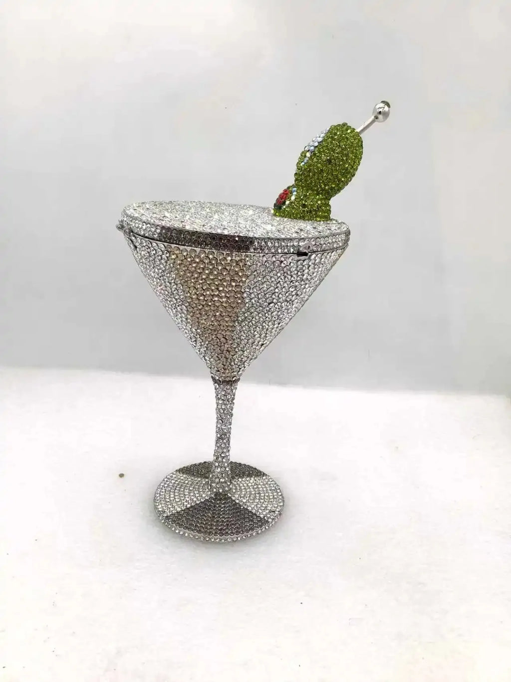WHTUOHENG Martini Evening Bag Diamond Clutches Goblet Shape Crystal Party Rhinestone Wedding Clutch Cocktail Women Purse Handbag