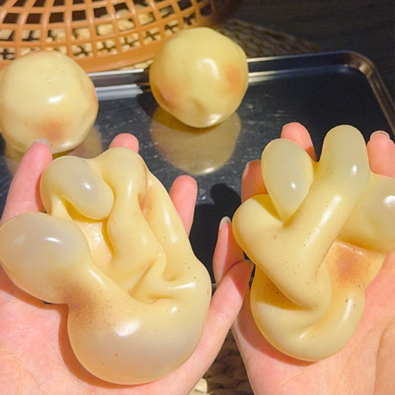 Handmade Potato Squishy Toy Stress Relief Squeeze Toy No Rebound Moldable Fidget Toy Decompression Ball Gifts for Adult