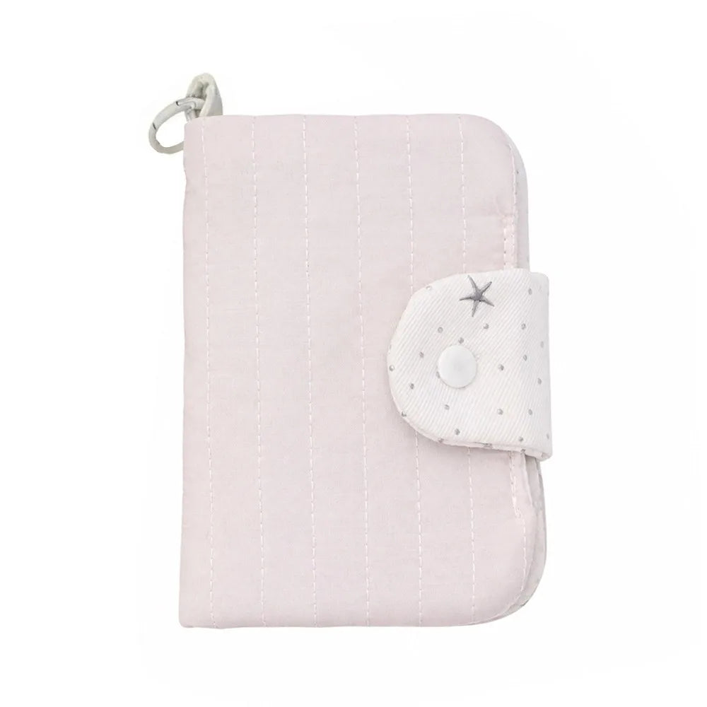 1pc Multi-functional Cloth Passport Holder Star Polka Dot Portable Coin Purse Card Wallet Women Girls