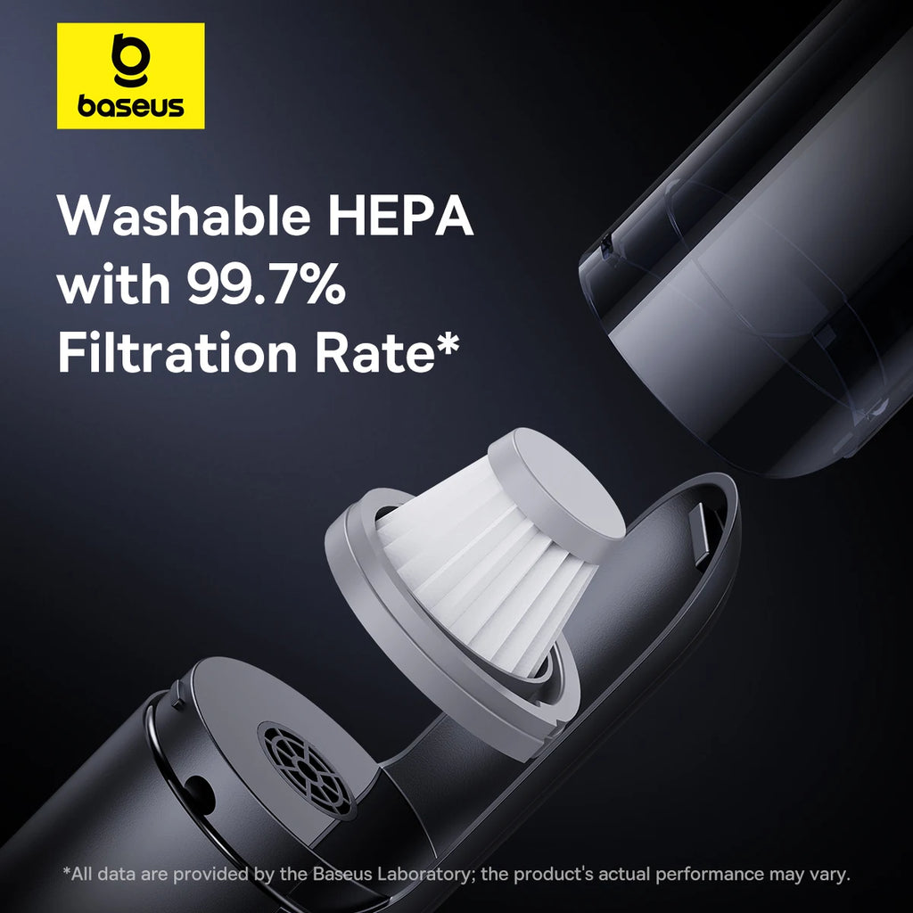 Baseus A0 Pro Car Vacuum Cleaner 4000Pa Portable Wireless Car Filter Powerful Suction Handheld For Automotive Home PC Cleaning