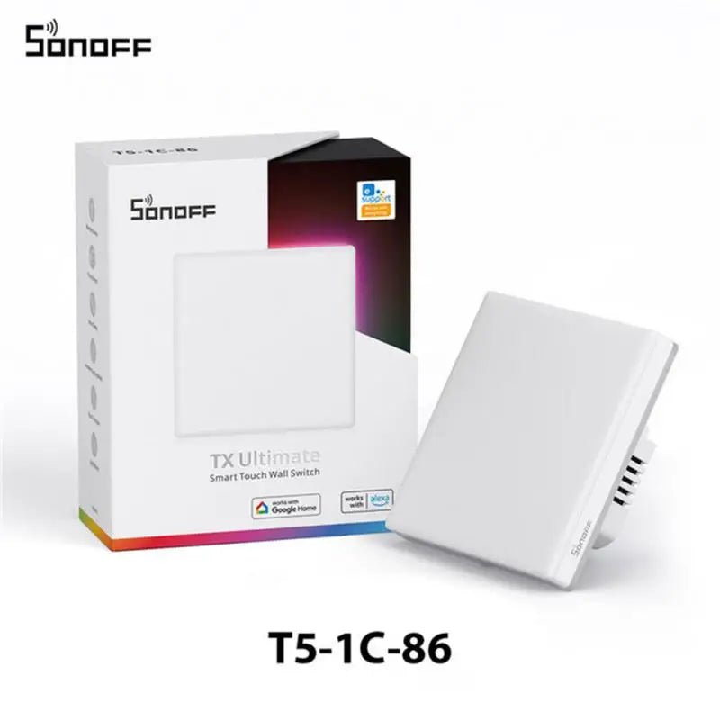 SONOFF TX Ultimate T5 Wifi Smart Touch Wall Switch 86/120 Type 1/2/3/4gang Switch Work With Alexa Google Siri Alice Smartthings